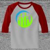 Raglan 3/4 Roundneck Shirt (Gray Body) Thumbnail