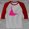 Raglan 3/4 Roundneck Shirt (Gray Body) Thumbnail