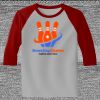 Raglan 3/4 Roundneck Shirt (Gray Body) Thumbnail