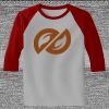 Raglan 3/4 Roundneck Shirt (Gray Body) Thumbnail