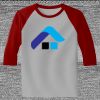 Raglan 3/4 Roundneck Shirt (Gray Body) Thumbnail