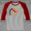 Raglan 3/4 Roundneck Shirt (Gray Body) Thumbnail