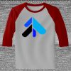 Raglan 3/4 Roundneck Shirt (Gray Body) Thumbnail