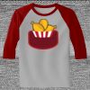 Raglan 3/4 Roundneck Shirt (Gray Body) Thumbnail