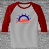 Raglan 3/4 Roundneck Shirt (Gray Body) Thumbnail