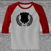 Raglan 3/4 Roundneck Shirt (Gray Body) Thumbnail