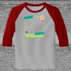 Raglan 3/4 Roundneck Shirt (Gray Body) Thumbnail