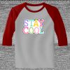 Raglan 3/4 Roundneck Shirt (Gray Body) Thumbnail