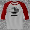 Raglan 3/4 Roundneck Shirt (Gray Body) Thumbnail