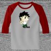 Raglan 3/4 Roundneck Shirt (Gray Body) Thumbnail
