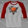 Raglan 3/4 Roundneck Shirt (Gray Body) Thumbnail