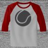 Raglan 3/4 Roundneck Shirt (Gray Body) Thumbnail