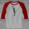 Raglan 3/4 Roundneck Shirt (Gray Body) Thumbnail
