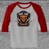 Raglan 3/4 Roundneck Shirt (Gray Body) Thumbnail