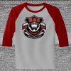 Raglan 3/4 Roundneck Shirt (Gray Body) Thumbnail