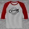 Raglan 3/4 Roundneck Shirt (Gray Body) Thumbnail
