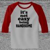 Raglan 3/4 Roundneck Shirt (Gray Body) Thumbnail