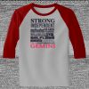 Raglan 3/4 Roundneck Shirt (Gray Body) Thumbnail