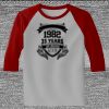 Raglan 3/4 Roundneck Shirt (Gray Body) Thumbnail