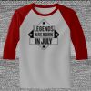 Raglan 3/4 Roundneck Shirt (Gray Body) Thumbnail