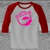 Raglan 3/4 Roundneck Shirt (Gray Body) Thumbnail