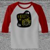 Raglan 3/4 Roundneck Shirt (Gray Body) Thumbnail