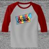 Raglan 3/4 Roundneck Shirt (Gray Body) Thumbnail