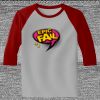 Raglan 3/4 Roundneck Shirt (Gray Body) Thumbnail